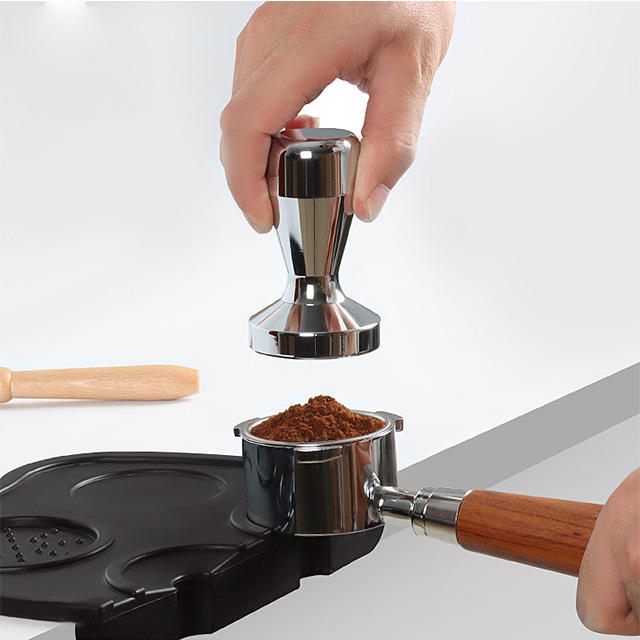 مسحوق ضغط الفولاذ المقاوم للصدأ 51 مم ، Espresso Hand 51mm ، 304 58mm Barista Metal Coffee Tamper