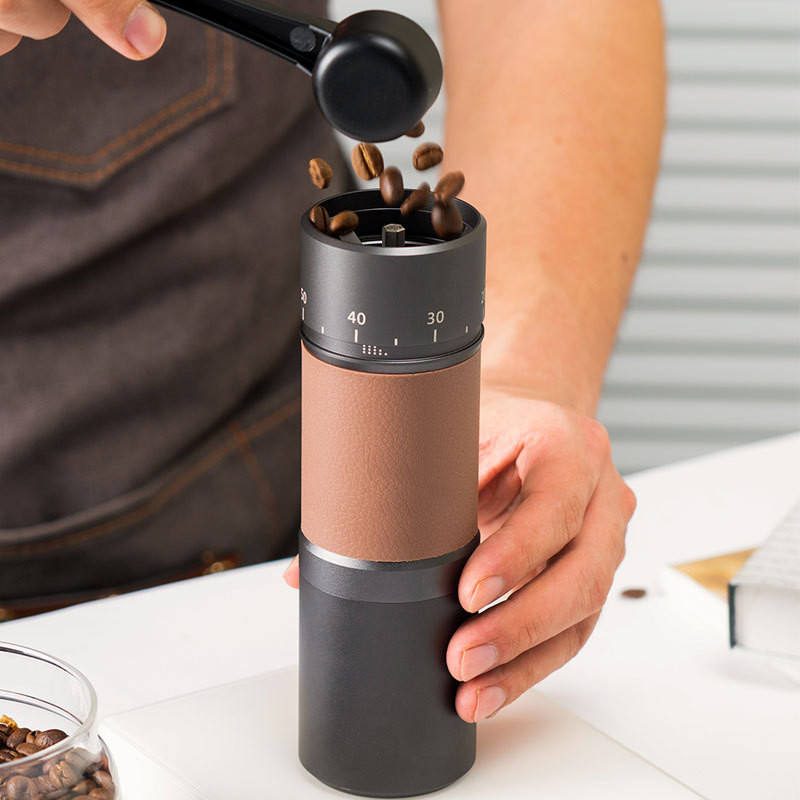 مطحنة القهوة اليدوية ، مستوى الطحن المتعدد لماكينة الإسبريسو ، الضغط الفرنسي ، Chemex ، الفولاذ المقاوم للصدأ ، النواة 420