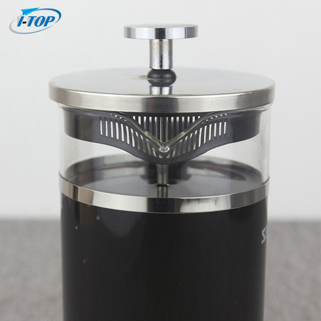 I-TOP GFP13 عينة مجانية 600 مل 800 مل 1000 مل سعر منخفض دروبشيبينغ صانع القهوة Cafetiere المقاوم للصدأ الزجاج القهوة الفرنسية الصحافة