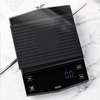 مقياس قهوة رقمي مع مؤقت CestMall 3 كجم / 0.1 جرام شاشة خفية LED عالية USB قابلة لإعادة الشحن لوحة معدنية مقياس مطبخ
