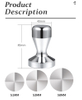 مكبس قهوة من الفولاذ المقاوم للصدأ Barista Espresso Tamper 51mm.53mm.58mm Base Coffee Bean Press ، Espresso Coffee Tamper