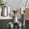طقم قهوة V60 من السيراميك مطحنة القهوة المنقط غلاية حقيبة سفر طقم هدايا أدوات باريستا طقم هدايا قهوة اسبريسو