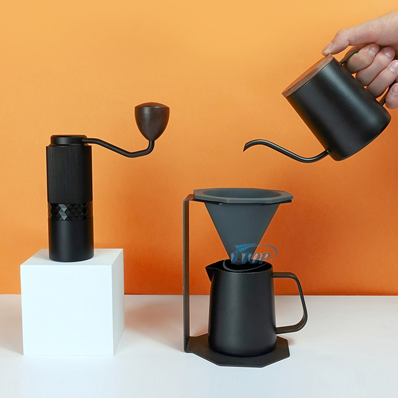 V60 Coffee Bag Barista Tools Pour Over Coffee Kit طقم قهوة للتخييم في الهواء الطلق