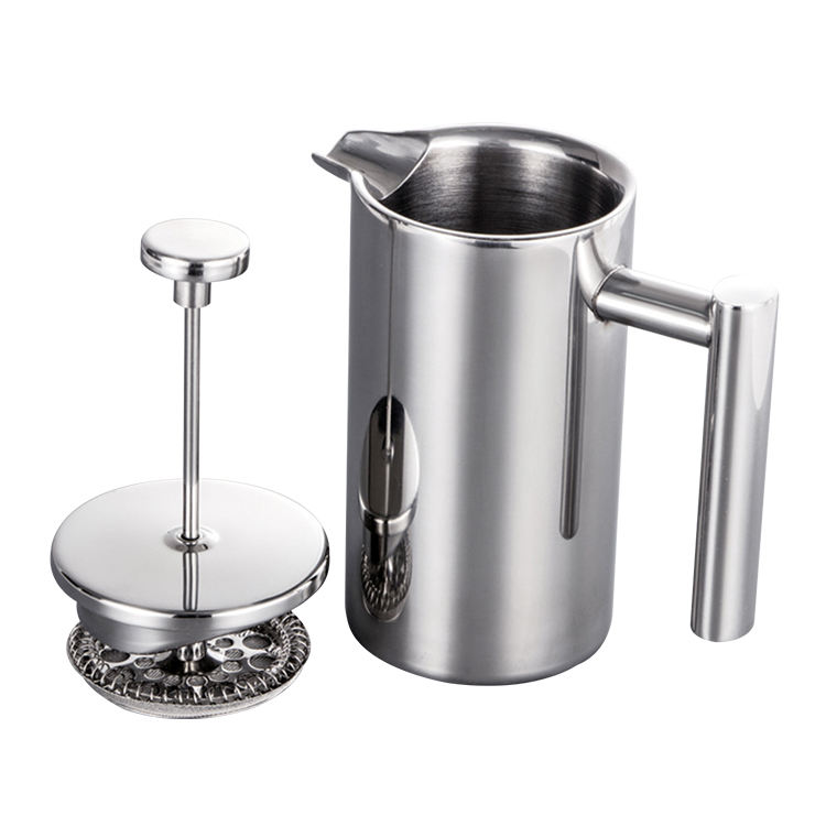 ماكينة صنع القهوة 350 مل 800 مل 1000 مل مزدوجة الجدار من الفولاذ المقاوم للصدأ Cafetiere معزول لصنع الشاي والقهوة