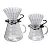 حار بيع القهوة المنقط V60 فلتر القهوة الزجاجي المقاوم للحرارة لفنجان تخمير القهوة باريستا 2-4Cups