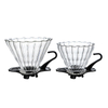 حار بيع القهوة المنقط V60 فلتر القهوة الزجاجي المقاوم للحرارة لفنجان تخمير القهوة باريستا 2-4Cups