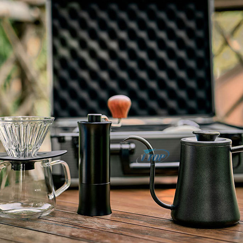 V60 Arabic Pour Over Kettle Kit أدوات باريستا حقيبة تخييم القهوة مجموعات الشاي والقهوة منقط القهوة