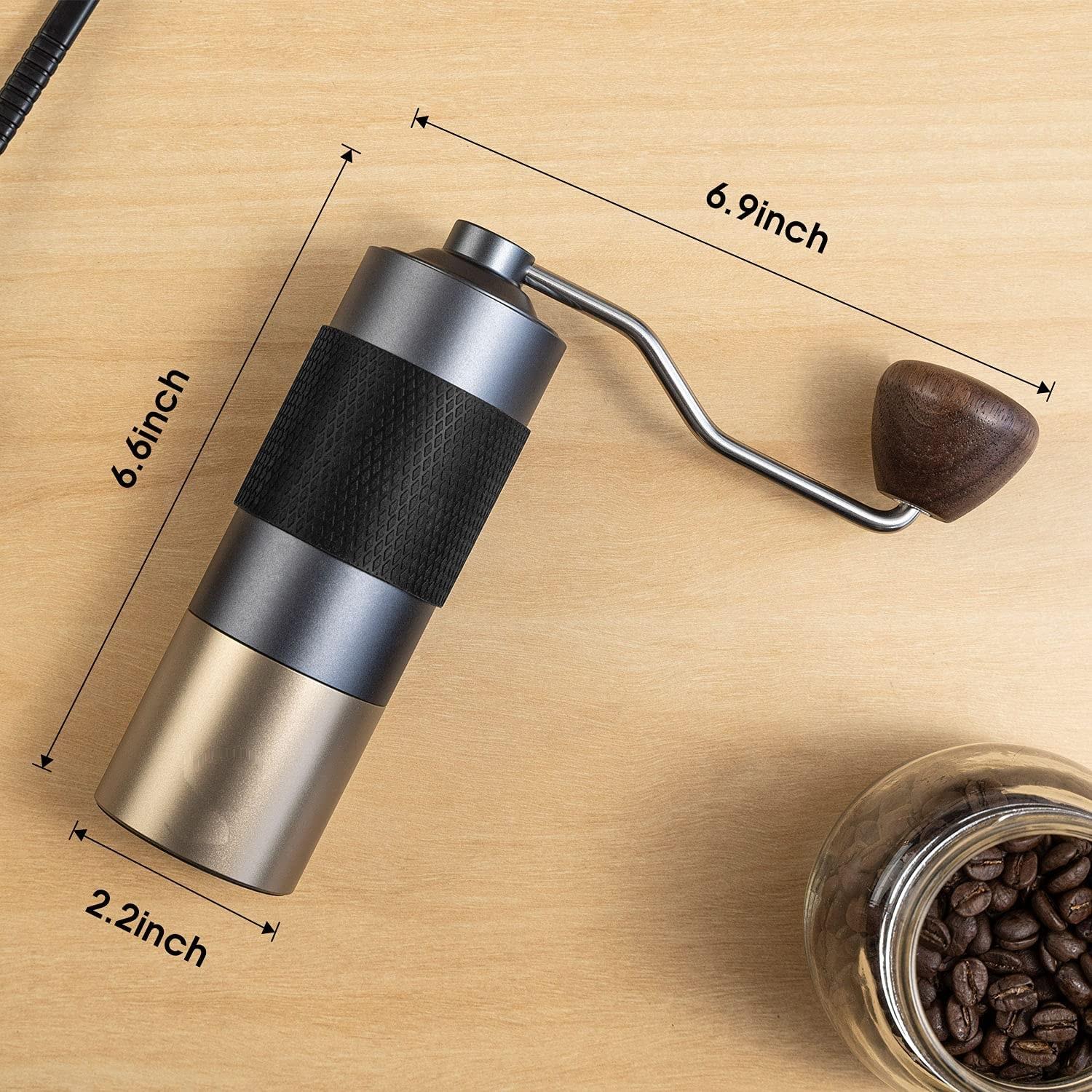 أفضل مطحنة قهوة يدوية قابلة للتعديل من الفولاذ المقاوم للصدأ ، مطحنة قهوة يدوية ، مطحنة حبوب البن