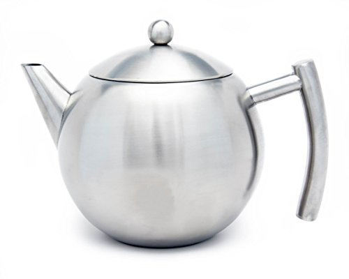 إبريق شاي 34oz-50oz من الفولاذ المقاوم للصدأ مع مصفاة شاي دافئة مع مصفاة إبريق الشاي للشاي السائب