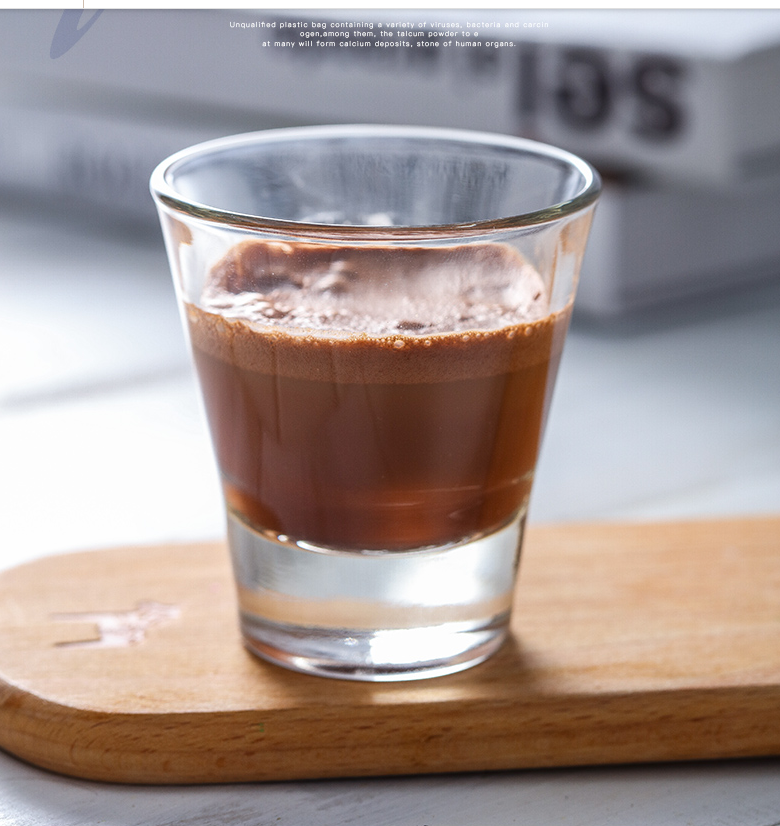 زجاج شوت بشعار مخصص عالي الجودة نظارات تيكيلا شوت 30 مللي / 1 أوقية زجاج رصاصة لأدوات البار والمقهى