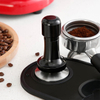 مقبض وحامل من الألومنيوم الأسود مكبس قهوة Barista Espresso مقاس 51-58 مم مع زنبرك