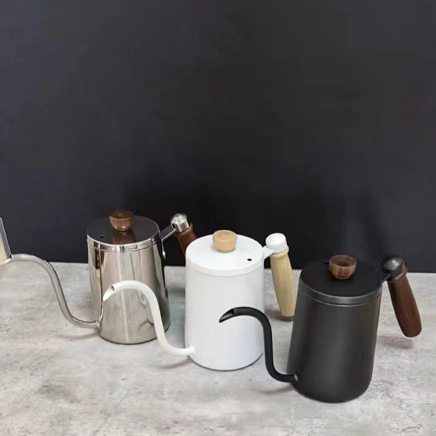 304 Gooseneck Kettle Coffee Gator Pour Over Kill Flow Spout and Standard Hand Drip Tea & Coffee غلاية