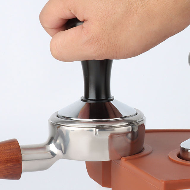 مكبس قهوة من الفولاذ المقاوم للصدأ 304 عبث بمسحوق قهوة إسبرسو لماكينات إسبرسو Portafilter Home Barista