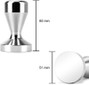 مكبس قهوة من الفولاذ المقاوم للصدأ Barista Espresso Tamper 51mm.53mm.58mm Base Coffee Bean Press ، Espresso Coffee Tamper