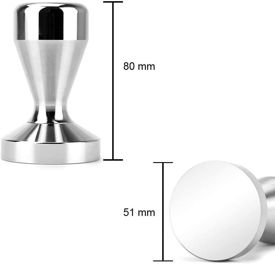 مكبس قهوة من الفولاذ المقاوم للصدأ Barista Espresso Tamper 51mm.53mm.58mm Base Coffee Bean Press ، Espresso Coffee Tamper