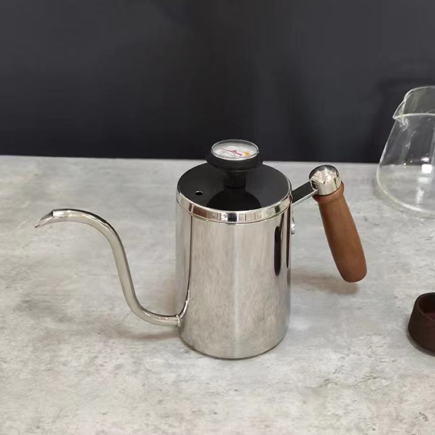 304 Gooseneck Kettle Coffee Gator Pour Over Kill Flow Spout and Standard Hand Drip Tea & Coffee غلاية