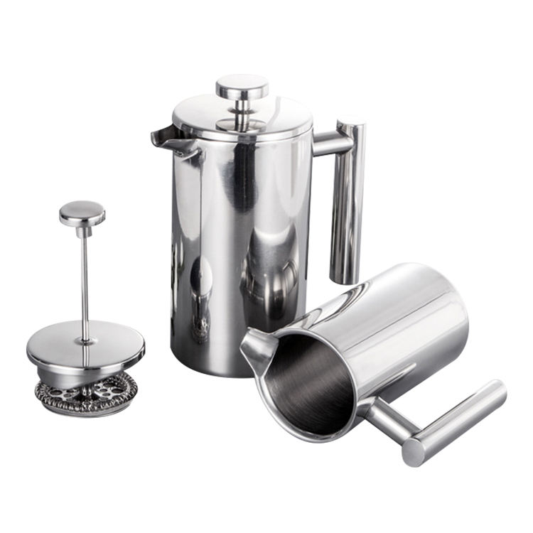 ماكينة صنع القهوة 350 مل 800 مل 1000 مل مزدوجة الجدار من الفولاذ المقاوم للصدأ Cafetiere معزول لصنع الشاي والقهوة